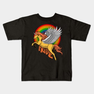 unicorn lgbt Kids T-Shirt